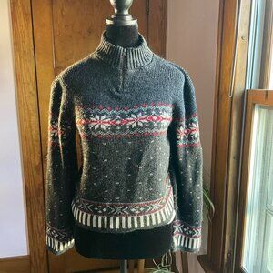 Vintage 90s Route 66 Fair Isle Sweater M – Nordic Knit Ski Lodge Made in USA